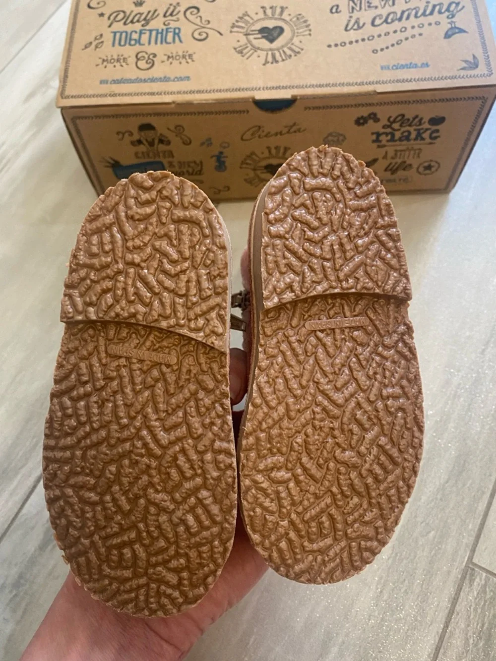 NWT Cienta Classic Light Pink Suede Leather Zip-Up Round Toe Boot toddler 6